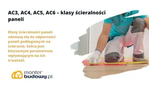 AC3, AC4, AC5, AC6 – klasy ścieralności paneli. Kluczowy parametr trwałości paneli podłogowych. Monter mierzy podłogę.
