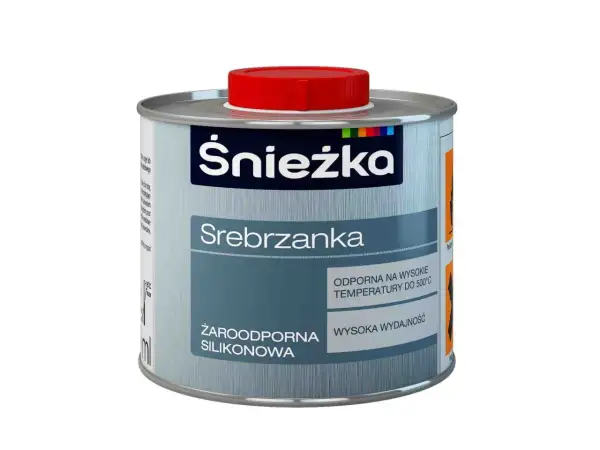 Puszka srebrzanki Śnieżka, żaroodporna silikonowa, odporna na wysokie temperatury do 500°C.